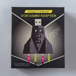Carte son USB 7.1 canaux, mini adaptateur audio avec doubles prises casque et - Product Image 4