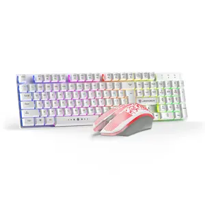 Cross-border KMX50 computer gaming keyboard suspension eating chicken backlit keyboard and mouse USB host gaming peripherals sup