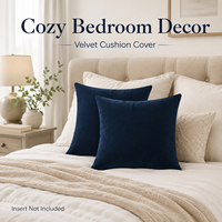 Housse de coussin carrée en velours, décorative, couleur unie