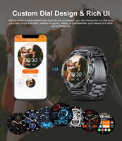 Reloj Inteligente LIGE BW1846 de Acero Inoxidable Negro para Hombre, Batería de Larga Duración, Smartwatch con Respuesta de Llamadas, Rastreador de Actividad Física y Deportiva, Compatible con Android e iOS