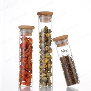 Cylindre clair Mini <span class=keywords><strong>tube</strong></span> <span class=keywords><strong>à</strong></span> <span class=keywords><strong>essai</strong></span> en verre borosilicaté de 30mm avec bouchon en bambou Carton emballé <span class=keywords><strong>chocolat</strong></span> utilisation - Product Image 3