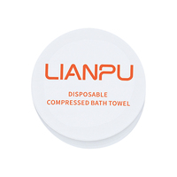Serviettes de bain compressées en gros, serviettes de bain jetables de haute qualité à motif perlé