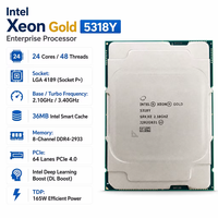 Baru untuk CPU Server Xeon Gold 5318Y 24 Core 48 Thread 2.1GHz 3.4GHz 30MB L3 Cache Socket E2 165W Prosesor Berkinerja Tinggi untuk