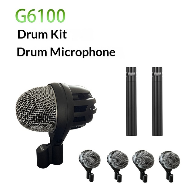 Professional Wired Condenser Microphone for Drum Outdoor Stage Performance Live Recording Musical Instrument Use
