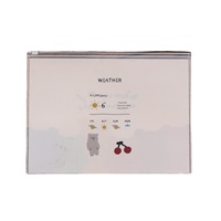 Carpeta de Archivo A4 con Cierre Hermético, Impermeable, Ecológica, con Certificación REACH, con Estampado de Bosque en PVC