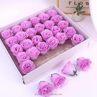 Hochwertige Großhandels-Valentinstaggeschenke Künstliche Kristall-Glitzer-Schaumrosen Blumenköpfe Glitzerrosen mit Stiel für Frauen