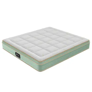 Cheap Factory Price Rubber Comfort Pocket Spring With Foam Encasement 100% Natural Latex Mattress Tilam