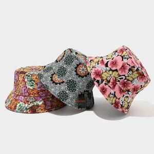 Bohemian New Print Bucket <b>Hat</b> Diamond Double Sided Fisherman <b>Hat</b> Reversible - Product Image 1