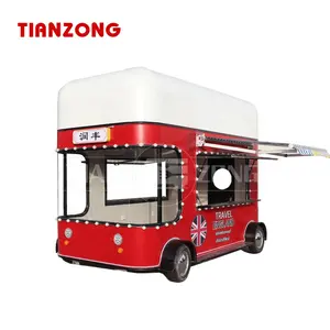 TIANZONG S19 vintage food truck kitchen equipment donut food trailer with CE ISO for sales popular pancake fast food cart