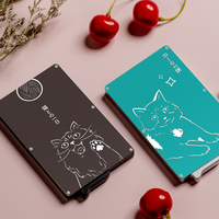Portefeuille en aluminium pour homme Kaisca Radium, anti-vol RFID, porte-cartes pour cartes bancaires et de crédit, 6 pouces, sans fermeture, épaisseur 8 mm