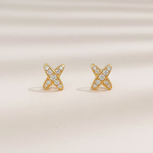 Nuevos Pendientes Minimalistas de Joyería Fina, Oro Amarillo de 18K con Diamantes Cultivados en Laboratorio, Pendientes de Diamantes de Canal para Mujer - Product Image 2