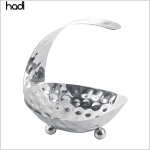 Proveedor Mayorista de Guangzhou Ofrece Juego de Ensaladeras de Acero Inoxidable Plateado Alemán Martillado para Restaurantes y Hoteles - Product Image 5
