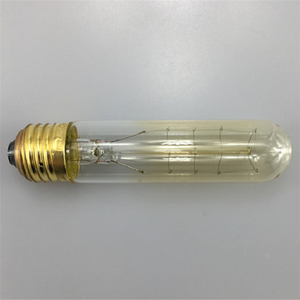 Antiguo <span class=keywords><strong>Edison</strong></span> <span class=keywords><strong>T10</strong></span> 40W bombilla incandescente regulable nostálgico 120V E26 filamento Tubular Vintage latón colgante Base de luz latón - Product Image 3