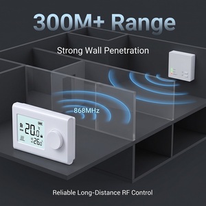<span class=keywords><strong>Thermostat</strong></span> WiFi 868Hz de qualité supérieure au design moderne pour chaudière à <span class=keywords><strong>gaz</strong></span> et chauffage au sol 230v sans fil - Product Image 3