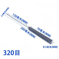 Brosse de nettoyage et d'affûtage pour cylindres, outil de rodage 1/4, longueur de bristle 100 mm, pierre à débavurer en carbure de silicium, usage industriel OEM