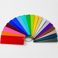 Plaque acrylique miroir couleur personnalisée 2mm 3mm, panneau PMMA réfléchissant haute brillance pour découpe laser, enseignes, présentoirs et artisanat