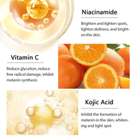 Sérum éclaircissant pour le visage au glutathion, réduit les taches brunes, vente en gros, marque privée OEM