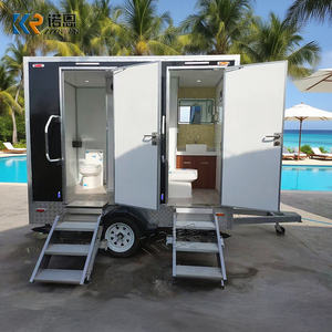 Remorque de toilettes de luxe portable, <span class=keywords><strong>location</strong></span> pour fêtes, <span class=keywords><strong>stockage</strong></span>, petite remorque de salle de bain, unités de remorque de toilettes à vendre - Product Image 3