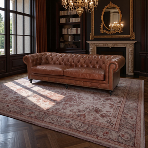 Canapé <span class=keywords><strong>Chesterfield</strong></span> vintage en cuir véritable pleine fleur marron, avec accoudoirs roulés, style rétro, <span class=keywords><strong>2</strong></span> places, pour hôtel et maison - Product Image 3