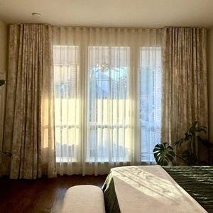 Modern American Style S Fold Double <strong>Curtain</strong> - Product Image 1