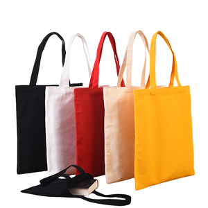 Bolso de compras para mujer de lona de algodón de gran capacidad imprimible en blanco al por mayor con logotipo personalizado, bolso de hombro para mujer y Niña - Product Image 1