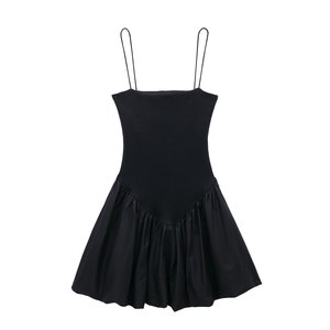 Vente en gros directe Robe moulante sexy unie à fines bretelles pour femme Tendance - Product Image 5
