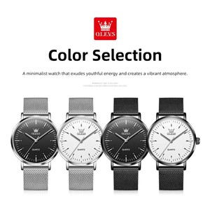   Relojes para Hombre 7125, Reloj de Cuarzo Delgado, Resistente al Agua, Luminoso, con Correa de Acero Milanesa, Casual, de Moda, Original, para Hombre, Regalos, Reloj - Product Image 6