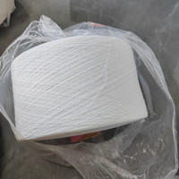 Fil à tricoter mélangé de haute qualité en coton recyclé, matière première textile non tissée à bon prix