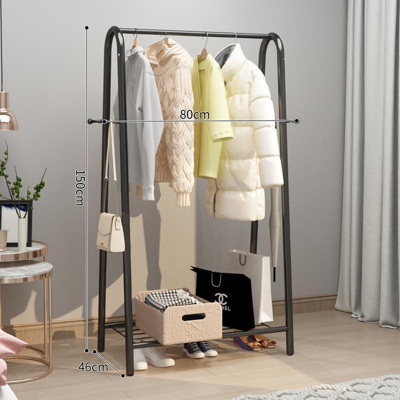 80 cm - Negro [Gancho para ropa de malla única]
