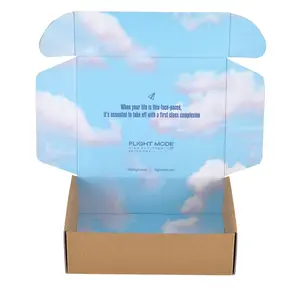 Caja de cartón para guardar ropa, embalaje de embalaje corrugado, respetuoso con el medio ambiente, regalo de belleza cosmética, venta al por mayor