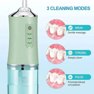 Irrigador Bucal Eléctrico Portátil, Limpiador Dental con Chorro de Agua, Dispensador de Hilo Dental, Lavador Bucal con 4 Boquillas - Product Image 2