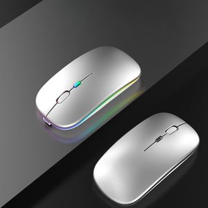 X505-1 Ultra Thin and Rechargeable BT <b>Wireless</b> Mouse Mini <b>Wireless</b> Optical 1600dpi Rgb <b>Wireless</b> Mouse Suitable for Laptop <b>Pc</b> - Product Image 2