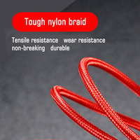 Câble Micro-USB tressé en nylon Musta Factory Direct 1m 3A à charge rapide, gaine en PVC, coque en aluminium, garantie 2 ans pour ordinateur