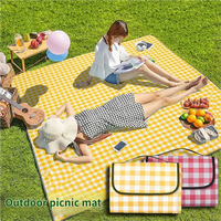 Tapis de pique-nique imperméable et durable en tissu Oxford épaissi pour camping, barbecue, plage - Tapis portable anti-humidité