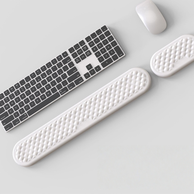 MQ Keyboard Wrist Rest PU Leather Memory Foam Wrist Support Ergonomic Wrist Pad Comfortable Desk Accessories Wholesale