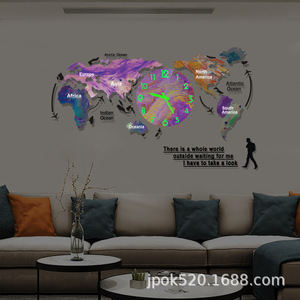 Reloj <span class=keywords><strong>de</strong></span> Pared con <span class=keywords><strong>Mapa</strong></span> del <span class=keywords><strong>Mundo</strong></span> Acrílico Mecánico Yizhong, con Pantalla Luminosa, Diseño Moderno y Simple para Montar en <span class=keywords><strong>la</strong></span> Pared <span class=keywords><strong>de</strong></span> <span class=keywords><strong>la</strong></span> Sala <span class=keywords><strong>de</strong></span> Estar - Product Image 2