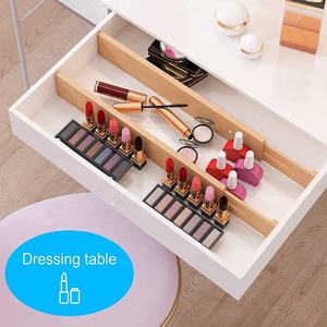 Organisateur de tiroirs réglable pour chambre et salle de bain, séparateurs de tiroirs extensibles en bambou, lot de 4 - Product Image 4