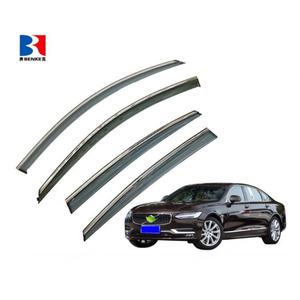 Pour VOLVO S90 2019 Haut de gamme 2 pièces Déflecteurs de vitres de porte en PC injecté - Product Image 1