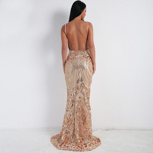 Abito da <span class=keywords><strong>sposa</strong></span> Sexy caldo abito da ballo da ballo abito da sera <span class=keywords><strong>oro</strong></span> per le donne all'ingrosso della fabbrica - Product Image 3