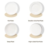 Assiettes à dîner personnalisées imprimées en mélamine 100% 10'' 12'' pour la restauration
