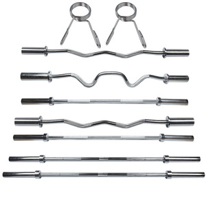 Yimai Ao Spring Steel Barbell for Gym Fitness-Straight &amp; Curved <strong>Bench</strong> <strong>Press</strong> Weightlifting <strong>Bar</strong> 2.2m/1.8m/1.2m - Product Image 3