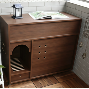 Luxe op maat gemaakte binnen/buiten moderne houten huisdierproducten <span class=keywords><strong>2026</strong></span> hondenhuis - Product Image 1