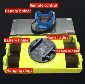 Máquina pesada industrial Dolly Patines Maquinaria Rodillos Carro de carga móvil Patín eléctrico - Product Image 2