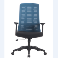 Chaise de bureau pivotante à dossier haut exécutif Design minimaliste moderne Maille confortable Base en nylon Bureau à domicile Utilisation faite Tissu durable