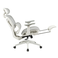 Chaise de bureau ergonomique de direction de luxe avec accoudoirs 4D, coussin entièrement en maille, dossier haut
