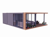 Maisons conteneurs de luxe de 20 pieds, design populaire, dessins 3D, villas modernes personnalisées, extensibles, vente directe des fabricants
