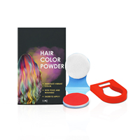 Poudre de craie capillaire temporaire vibrante pour cheveux normaux, sans danger pour les enfants et les adultes, idéale pour Halloween, le cosplay et les anniversaires
