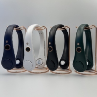 Ventilateurs de cou numériques intelligents avec écran, 1200 mAh, rechargeables, mains libres, ventilateur de refroidissement portable USB mini pour l'été