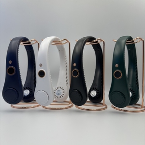 Thông Minh Hiển Thị Kỹ Thuật Số Cổ Người Hâm Mộ 1200MAh Có Thể Sạc Lại Tay Miễn Phí Cổ Quạt Làm Mát Di Động <span class=keywords><strong>USB</strong></span> <span class=keywords><strong>Mini</strong></span> <span class=keywords><strong>Fan</strong></span> Cho Mùa Hè - Product Image 2