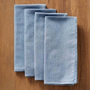 Serviettes <span class=keywords><strong>de</strong></span> <span class=keywords><strong>Table</strong></span> en <span class=keywords><strong>tissu</strong></span> <span class=keywords><strong>de</strong></span> lin véritable, bleu marine, couleur personnalisée, pour Restaurants bretelle, restaurant - Product Image 1